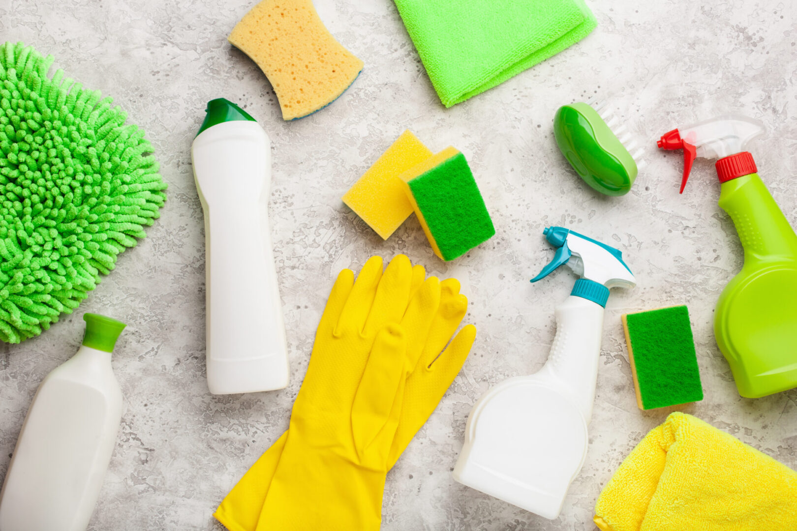 Cleaning,Products,Household,Chemicals,Spray,Brush,Sponge,Glove